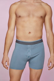 Cotton Modal Boxer Briefs Buttoned