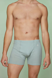 Ribbed Cotton Boxer Briefs Soft Lining