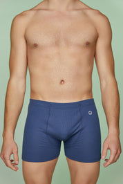 Ribbed Cotton Boxer Briefs Soft Lining