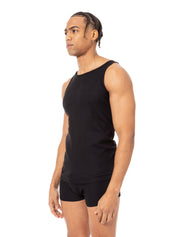 Ribbed Cotton Tank Top Racer Back