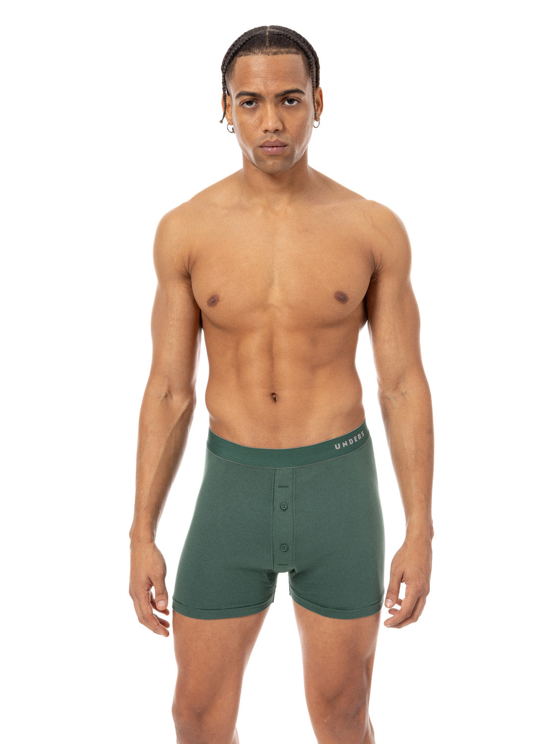 Cotton Modal Boxer Briefs Buttoned