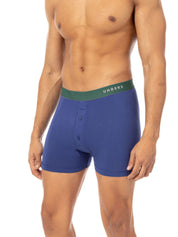 Cotton Modal Boxer Briefs Buttoned