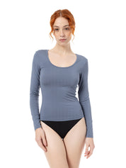 Micromodal Long Sleeve Crew Neck Top