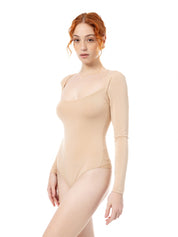 Micromodal Body Long Sleeve, Queen Ann Neckline