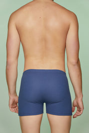 Ribbed Cotton Boxer Briefs Soft Lining