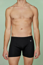 Ribbed Cotton Boxer Briefs Soft Lining