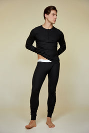 Ribbed Cotton Leggings