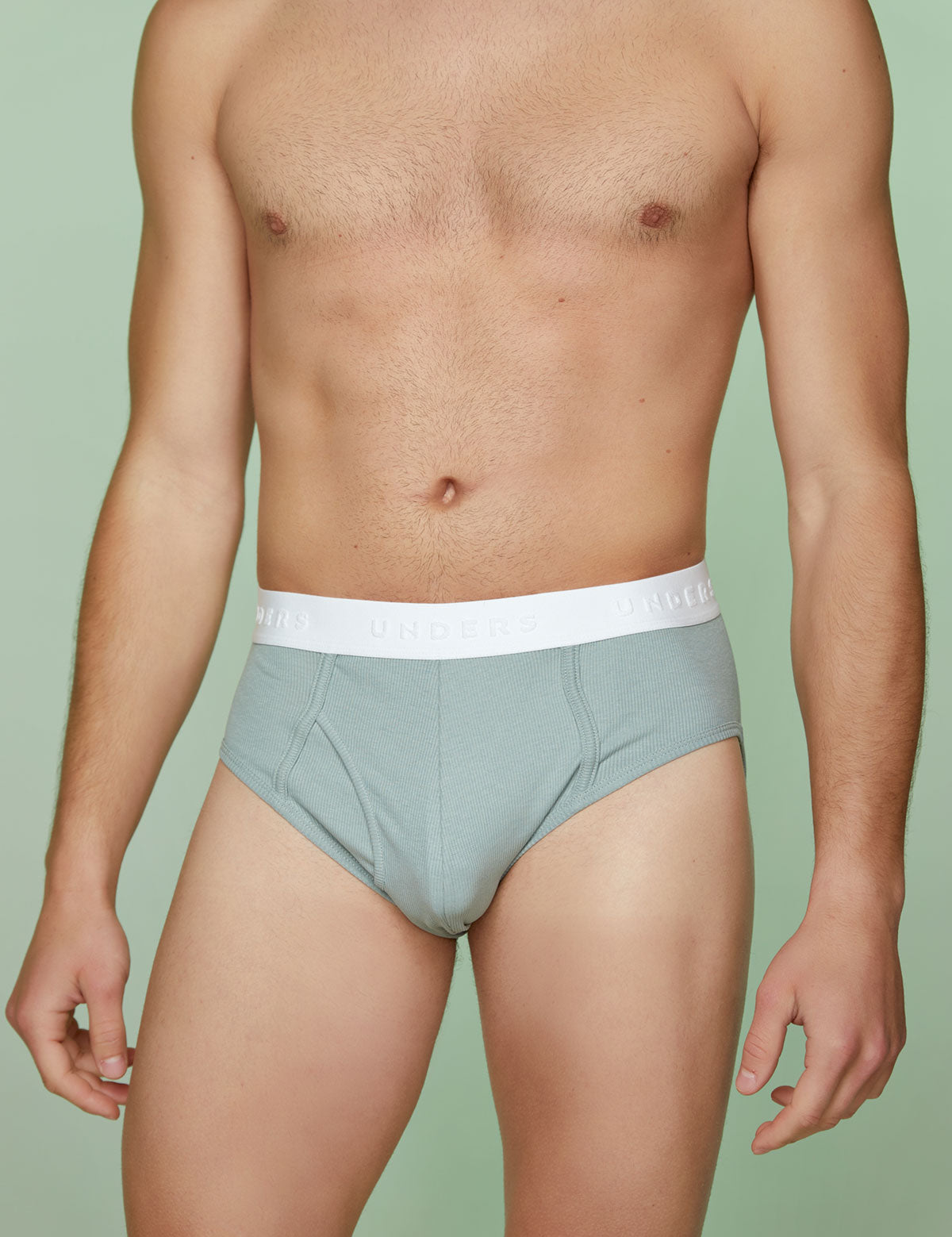 Ribbed Cotton Grandpa's Briefs