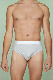 Ribbed Cotton Grandpa's Briefs