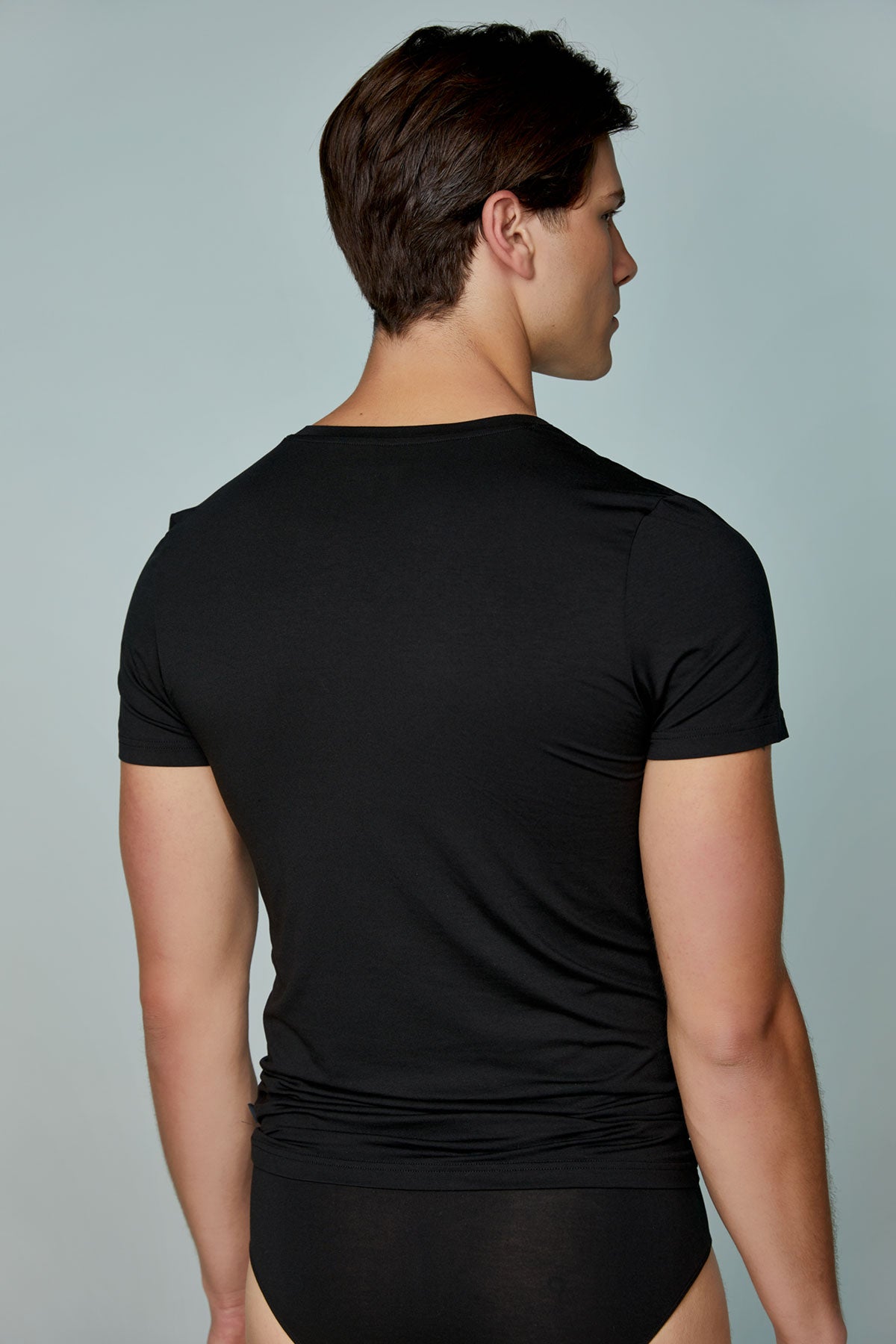 Micromodal Classic Tee Short Sleeve V neck