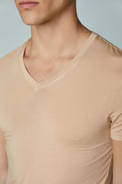 Micromodal Classic Tee Short Sleeve V neck