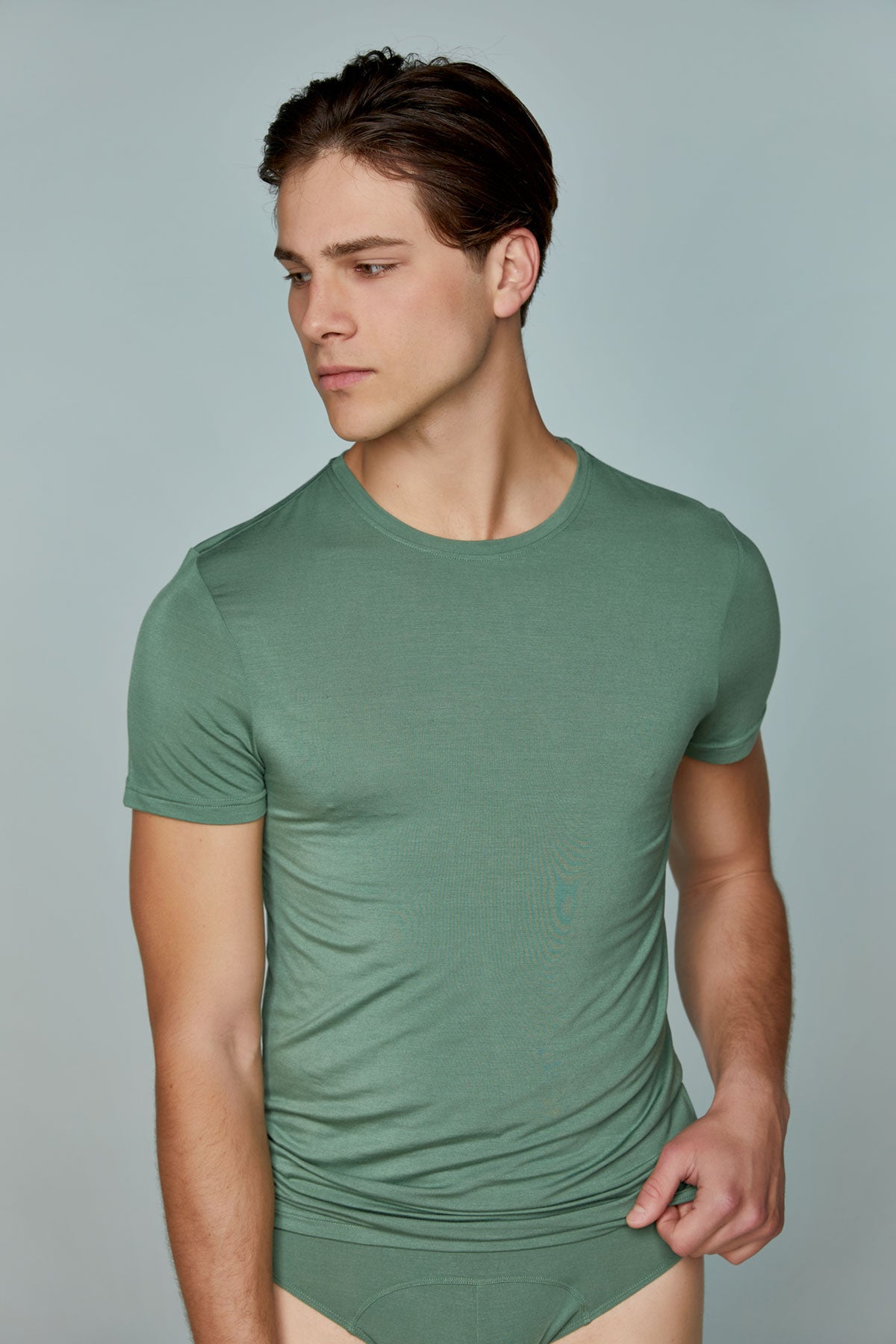 Micromodal Classic Tee Short Sleeve Crew neck