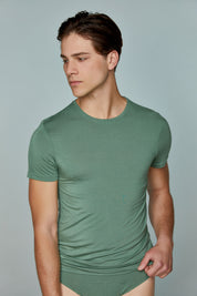 Micromodal Classic Tee Short Sleeve Crew neck