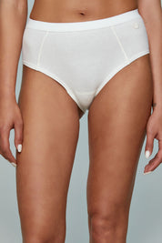 Ribbed Cotton High-waist Briefs