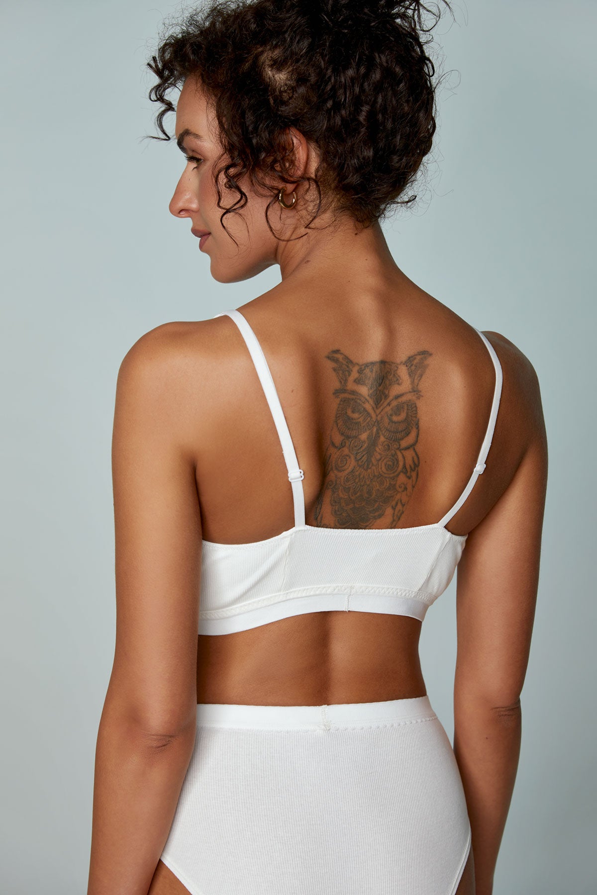 Ribbed Cotton Bralette