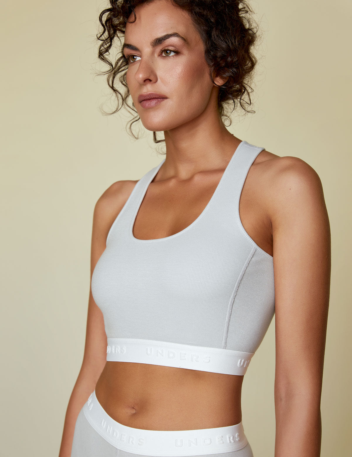 Ribbed Cotton Sport Bras