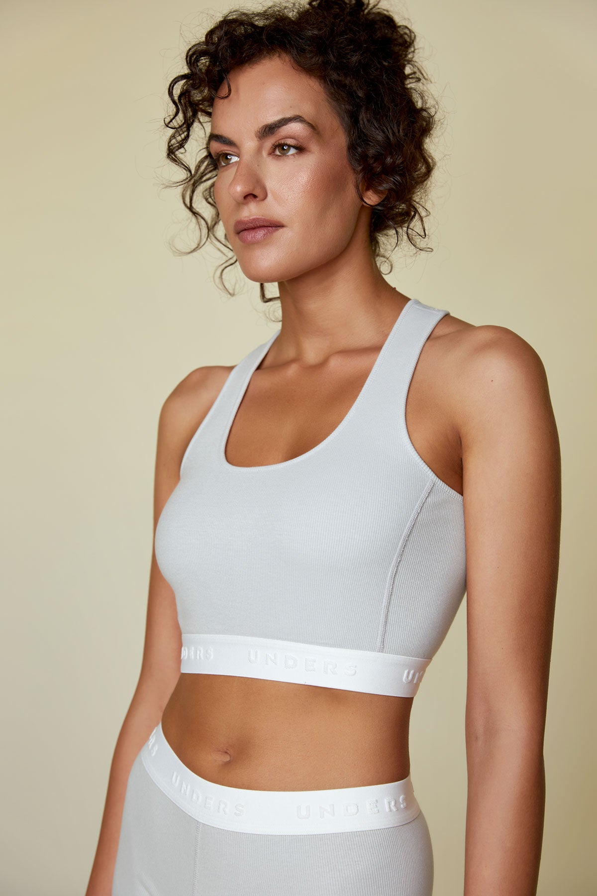 Ribbed Cotton Sport Bras