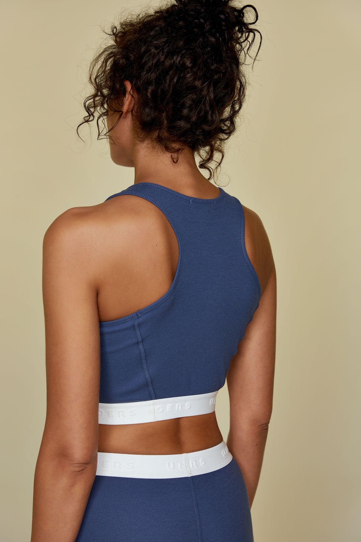 Ribbed Cotton Sport Bras